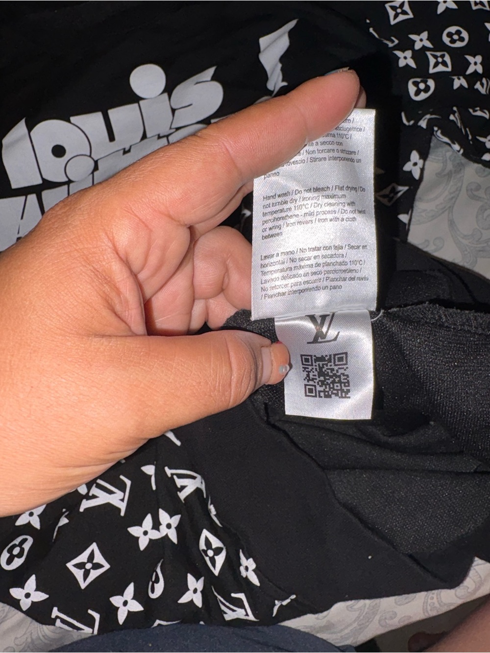 Louis Vuitton Black and White Monogram sweater